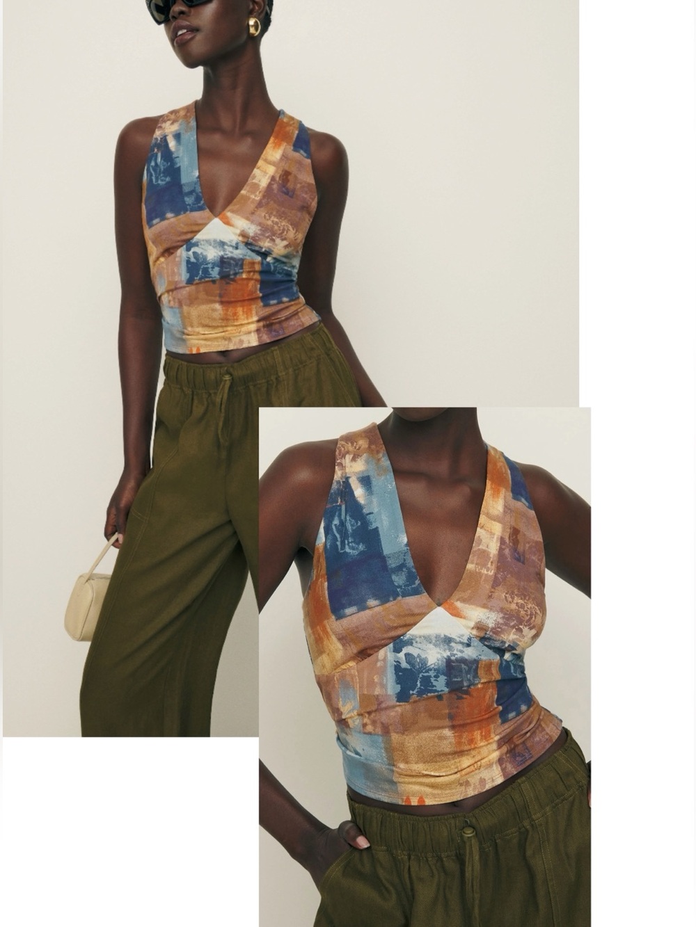 NWOT: Reformation Bowie Knit Top- Sold Out Pattern